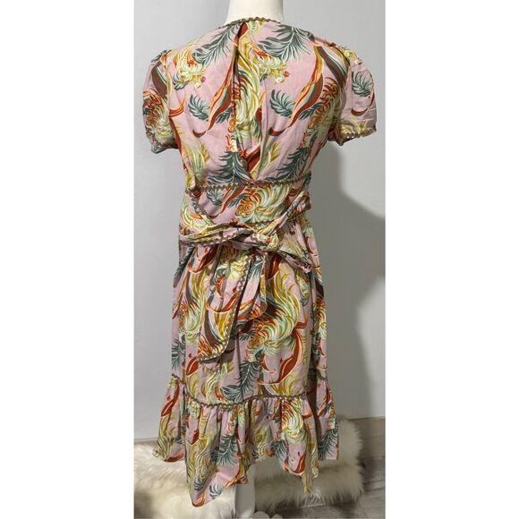 Anthropologie James Coviello paradise embroidered print dress 4 - Picture 9 of 11